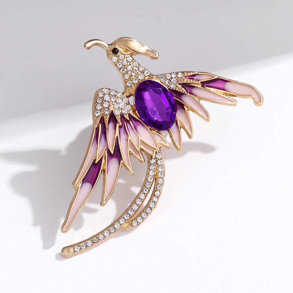 

Reborn from the ashes, Phoenix environmental protection brooch, fashionable women s high-end sense, light luxury pin, anti-light high-end corsage