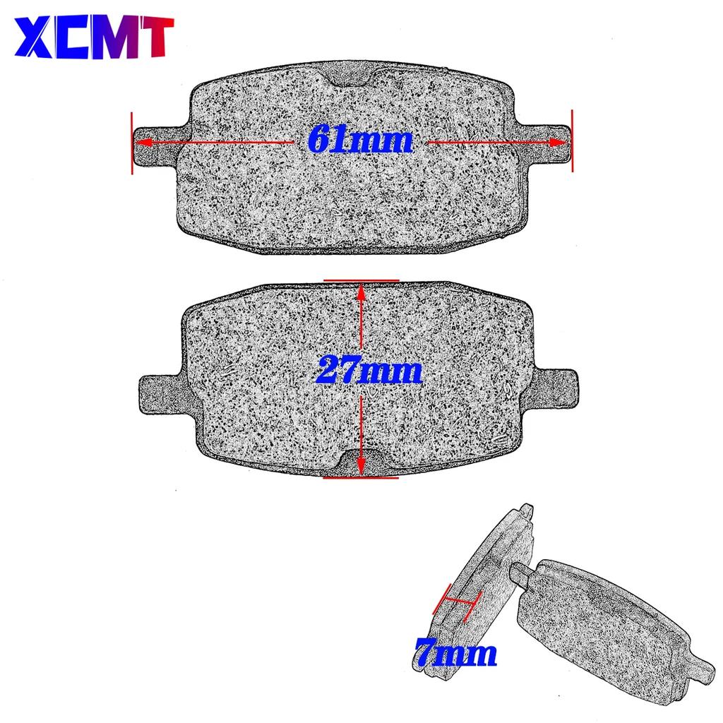 Motorcycle Front Brake Pad For PEUGEOT V-CLIC 50 08-14 ITALJET BAZOOKA CRUISE PISTA SCOOP BIG MAX TORNADO Monkey Z50 JOG50 YW50