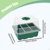 10 Pieces Plant Starter Tray Seedling Starting Reusable Vented Indoor Propagation Sprouters