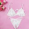 Lingeries Sexy Hot Fetish Sexy Underwear Seductive Lace Transparent Women's Three-point Women's Breast-exposed Open-end Suit Sex