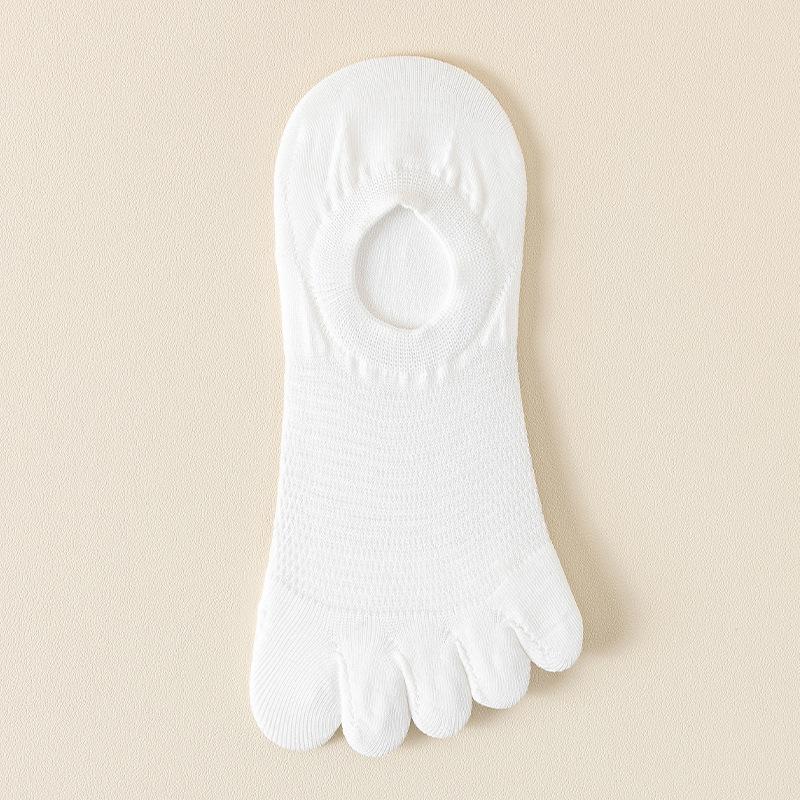 

Boat Socks, Invisible Socks, Women s Summer Thin Five-finger Socks, Women s Mesh Anti-slip Shallow Mouth Boat Socks, Boneless Women s Socks 1 pair білий