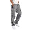 Spring and Autumn Men's Overalls Drawstring Drawstring Pocket Color Matching Long Pants