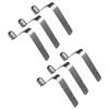 6Pcs Stainless Steel Kayak Paddle Spring Clips Replacement Awning Tent Poles Push Button Clips Tube Locking Pin Clips