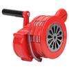 Hand Crank Siren Red Portable Manual Operated Alarm for Schools Troops Alarming 120DB