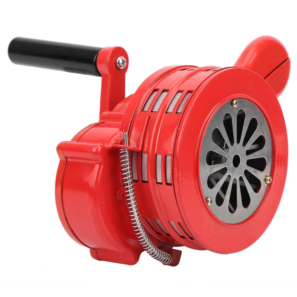 Hand Crank Siren Red Portable Manual Operated Alarm for Schools Troops Alarming 120DB