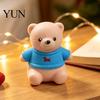 Collectible Holiday Themed Figurines Christmas Tomato Bear Squeeze Toy for Stress Relief, Cute TPR Decompression Office Desk Ornaments Figure