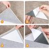 12Pcs Rug to Carpet Gripper for Area Rugs on Carpet, Non Slip Rug Pads Grippers for Hardwood Floors and Tiles