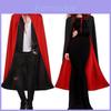 Mantello da Costume da Vampiro con Cappuccio per Halloween Cosplay Adulti Accessorio per Travestimento