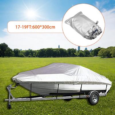 Telo copribarca Protezione esterna per yacht Tessuto Oxford 300D riflettente argento resistente e impermeabile
