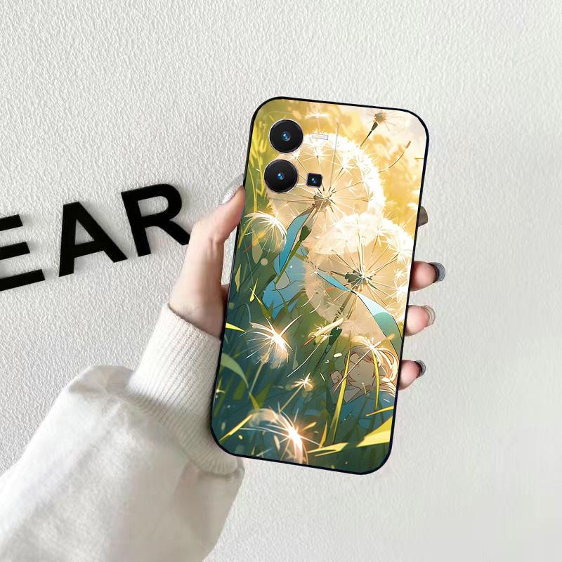 

Чехол для телефона с цветком одуванчика для VIVO Y53S Y33S Y01 Y22S Y31 Y21 Y70 Y21S Y72 V21 V2023 V21E V20 SE iQOO Z8x X100 Pro VIVO V21E 4G