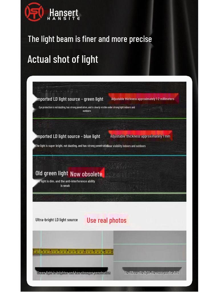 16-line High Precision Green Laser Level with Automatic Leveling for Indoor/Outdoor Use