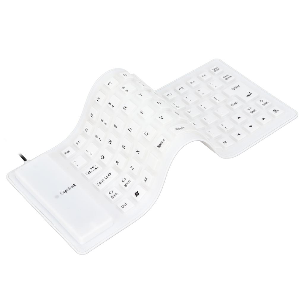Tastatură din silicon Design complet sigilat Ușor Portabil Silențios Moale Confortabil USB Cablat