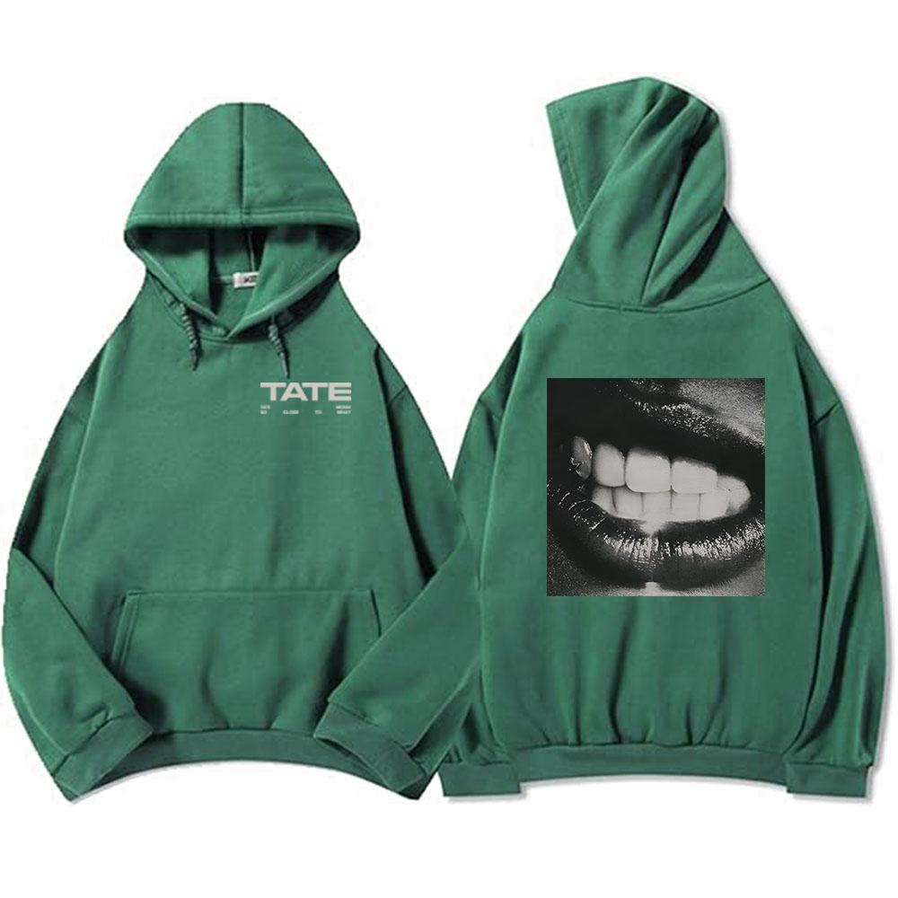 Tate McRae So Close To What Mikiny 2025 Nové album Potisk Mikiny Muži Ženy Oblečení Fleece Běžné Unisex Streetwear