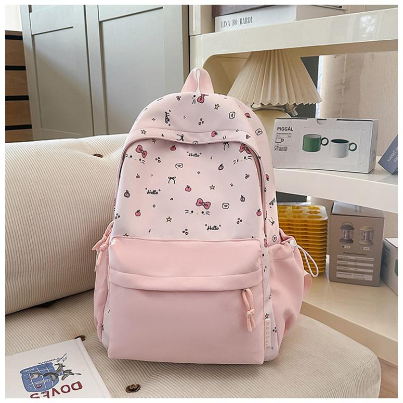 New Highvalue Japanese Fresh and Sweet Literary and Cute Cartoon Backpack Junior High School Students Lightweight Travel Backpack