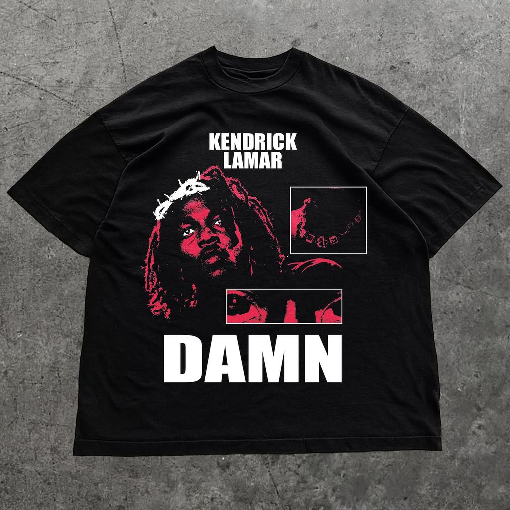 KENDRICK LAMAR T-SHIRT vintage rap tee hip hop j cole drake concert tour merch y2k kanye playboi carti travis scott big face graphic