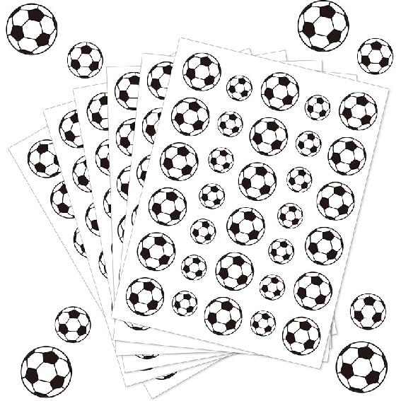 JUMELON 608 Pcs Football Stickers for Kids, Water-Repellent Self-Adhesive Sports Stickers for Boys & Girls, Perfect for Water Bottles, Scrapbooks &