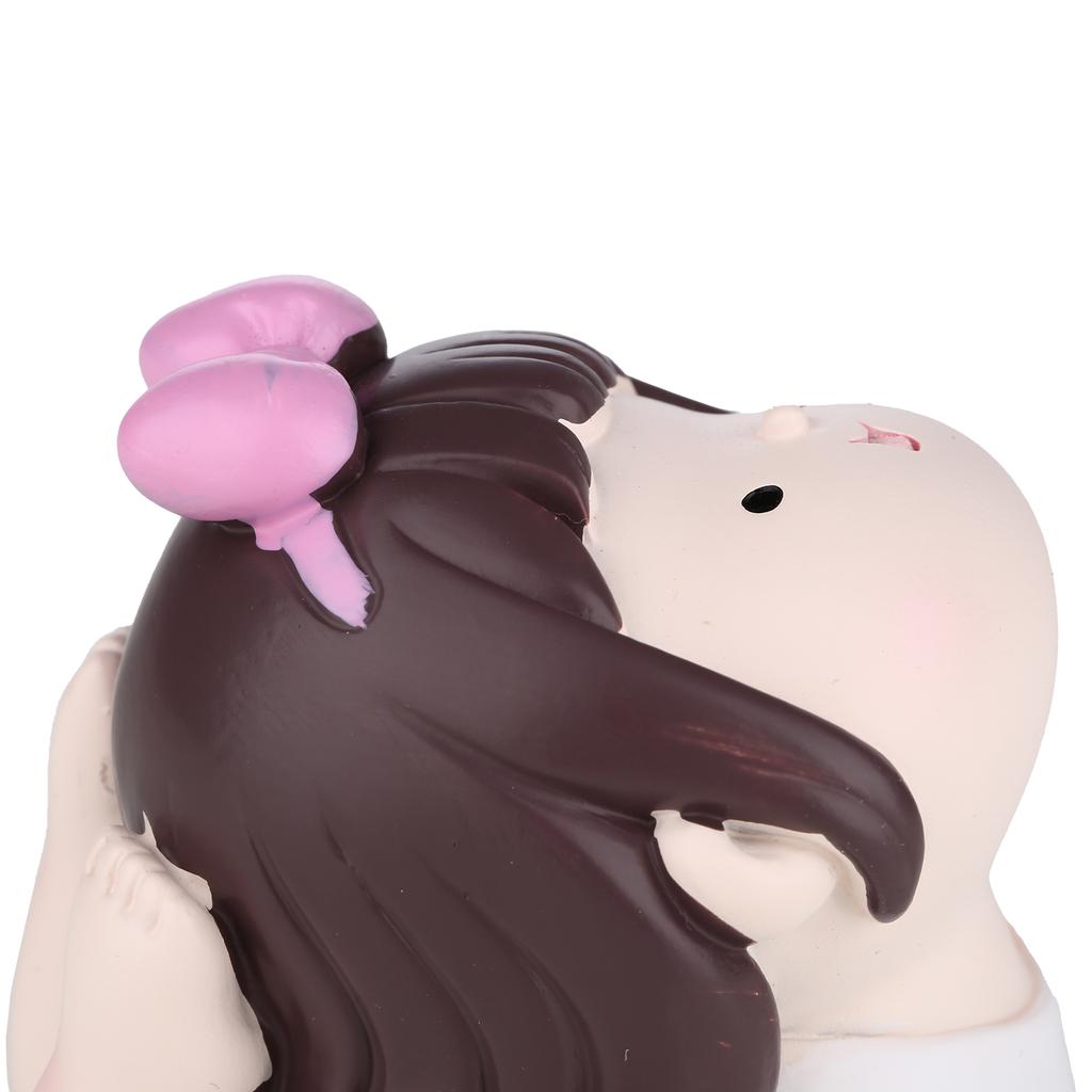 Tomfeel Yoga Resin Girl Ornament Cute Girlish Desktop Ornament Children"s Room Living Room Desk