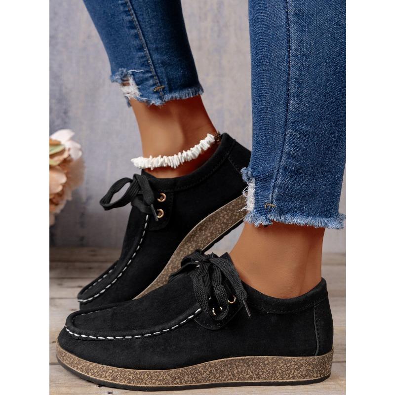New Plus-size Women's Shoes Flat Elastic Strap Slippers Lazy People Pedal Casual Shoes