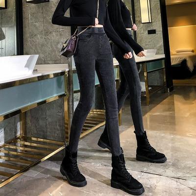 Spodnie damskie ołówkowe Sand Wash Imitation Jeans Stretch Slim Snow Pants