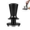 Coffee Tamper with Calibrated Spring Loaded Automatic Leveling Stainless Steel Base Hand Press