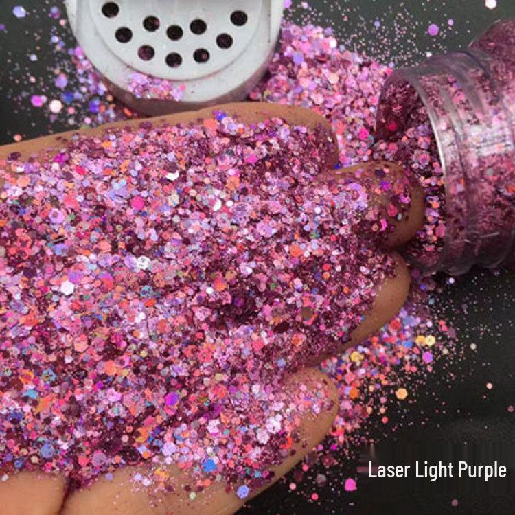 100ml Gold Glitter Nail Art Sequins Powder for Phone Case Decorations