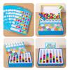Pom-Pom Beads Color Game: Early Education & Fine Motor Skills Toy for Children