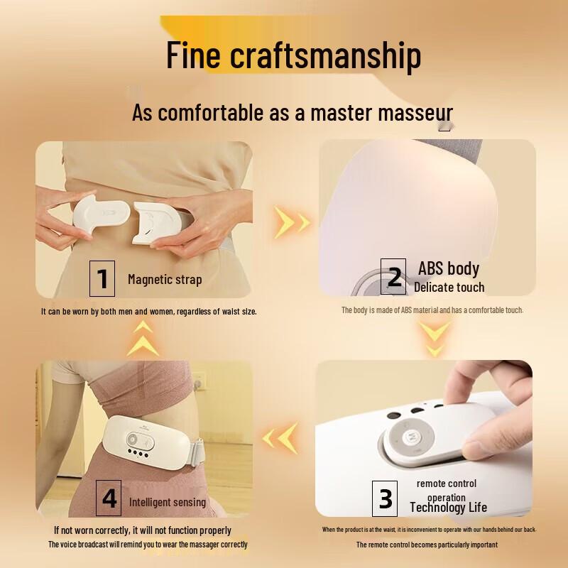 HEZHENG Lumbar and Abdominal Massager CN plug (adapter included)