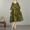 DIMANAF New 2026 Women Plus Size Summer Long Dress Sundress Loose Oversize Maxi Lady Floral Cotton Dress