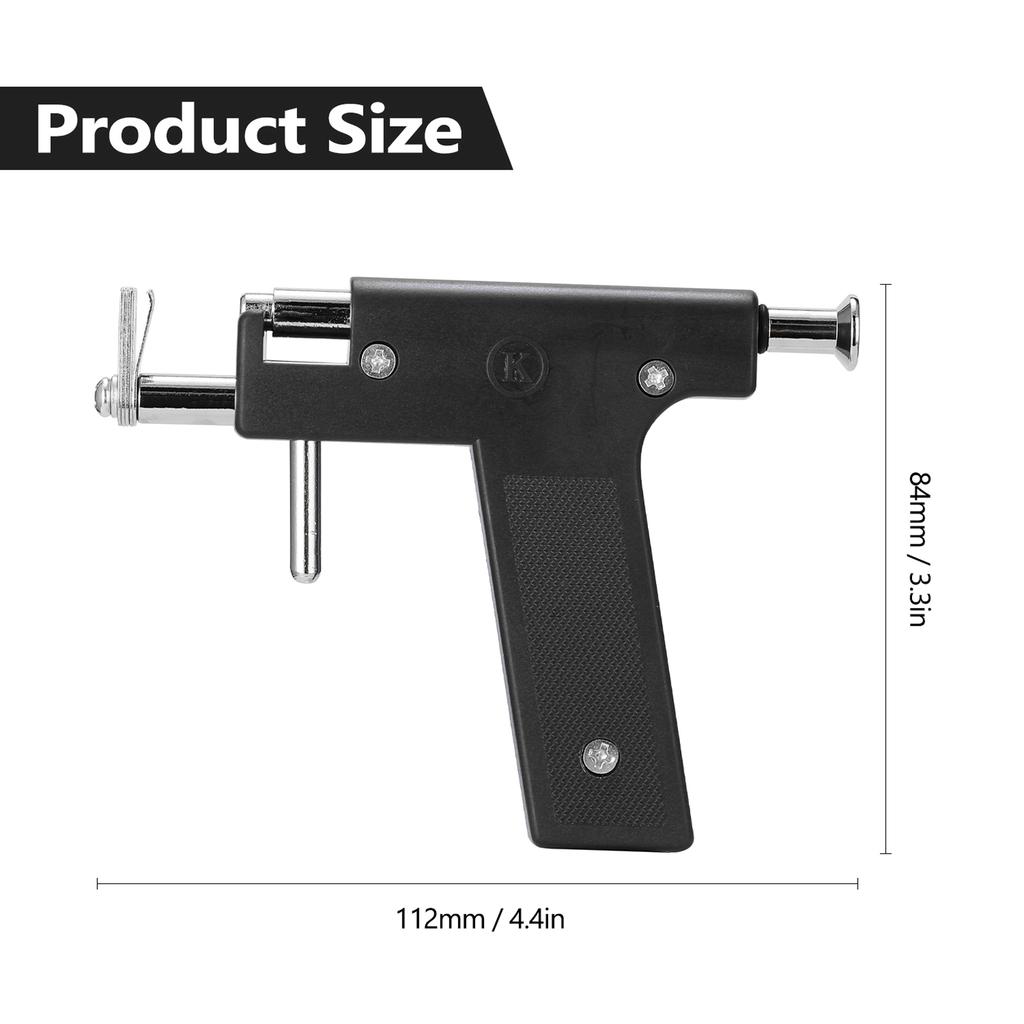 Zestaw narzędzi do piercingu ze stali nierdzewnej Profesjonalna maszyna do przekłuwania uszu, nosa, pępka z kolczykami do uszu