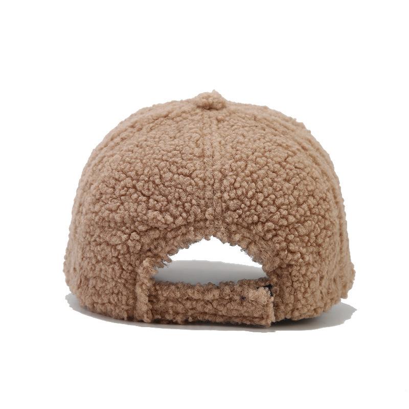 Teddy Plush Warm Baseball Cap Fashionable Versatile Duckbill Hat