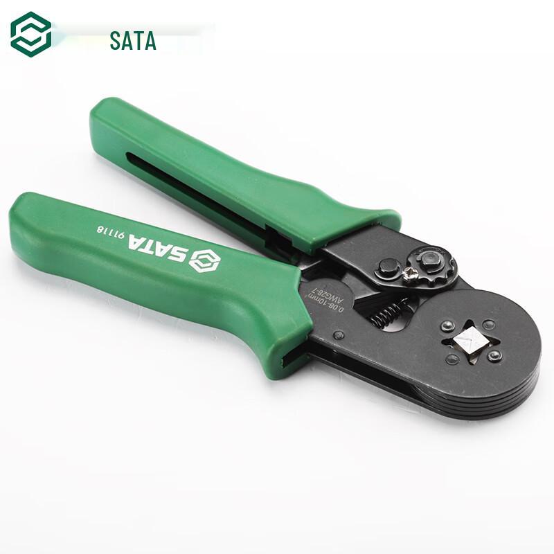 SATA 91118 Self-Adjusting Terminal Crimping Plier 7 inch