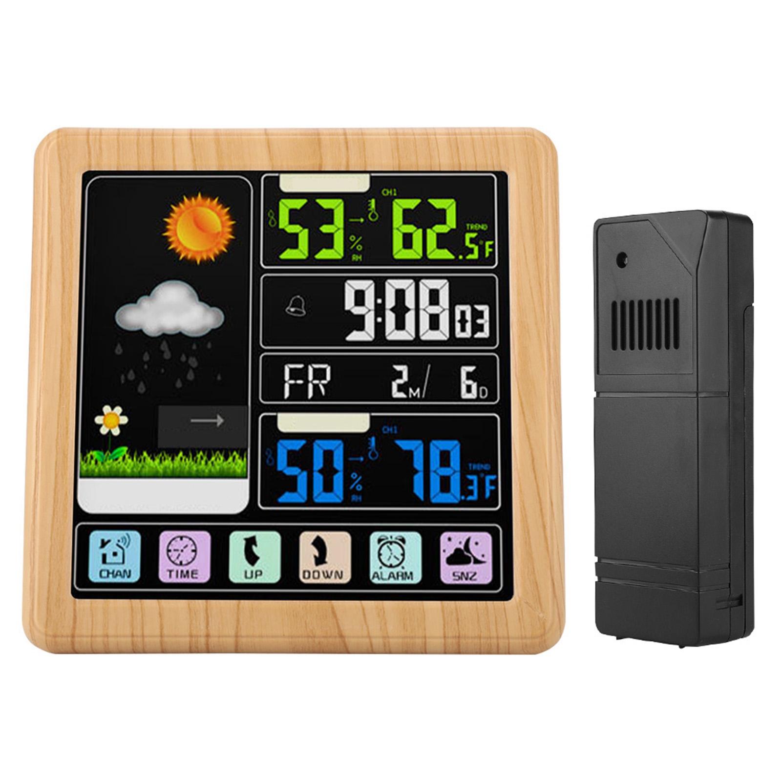 

TS 3310 Full Touch Screen Wireless Weather Clock Multifunction