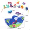 Cartoon Wooden Balance Game Fine Puzzle Bricks Souptoys for Age 5 6 Children