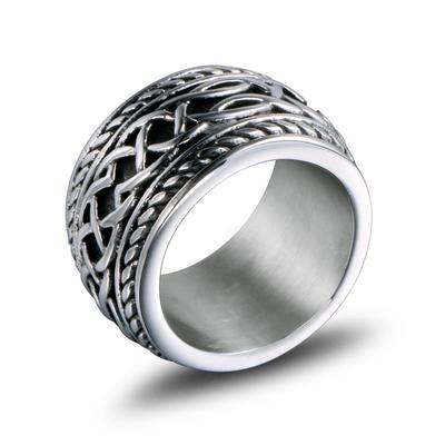 316L Stainless Steel Rings For Men Vintage Punk Rocker Ring Man Fashion Cool Metal Biker Jewelry Accessories Biker Ring