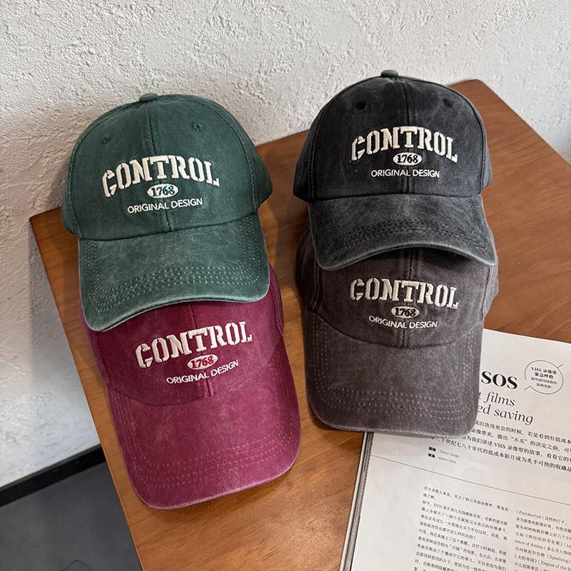 Style Street Retro Letter Embroidery Neutral Casual Baseball Cap For All Seasons