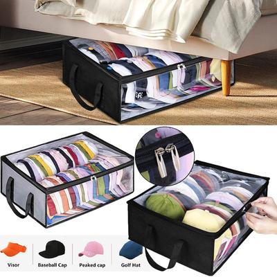 Baseball Cap Big Storage Box, Can Hold Wide Hat Storage Bag, Suitable for Wardrobe Storage Hat Dustproof