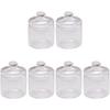 UPKOCH 6pcs Miniature Glass Jar Doll House Decor Mini Jars for Unique House Decoration for Bedroom and Dressing Accessories