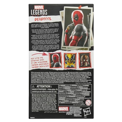 Hasbro Marvel Legends Series Deadpool, Deadpool & Wolverine Collectible 15cm Action Figure, Ages 14 and Up, G1660, Authentic