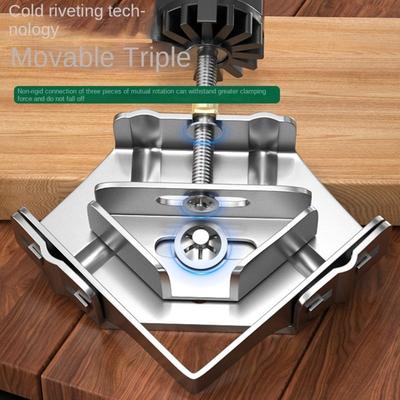 Stainless Steel Right Angle Clamp Quick Clip Auxiliary Corner Clamp Locator Adjustable Open/Close 90 Degree Fixing Clamp