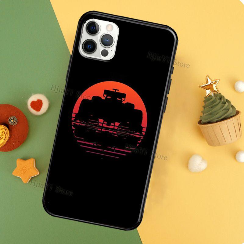 Minimalist F1 Circuit Coque Phone Case For iPhone 12 13 Pro Max 11 14 Pro XS MAX 6 6S 7 8 Plus 5S SE 2020 X XR Cover