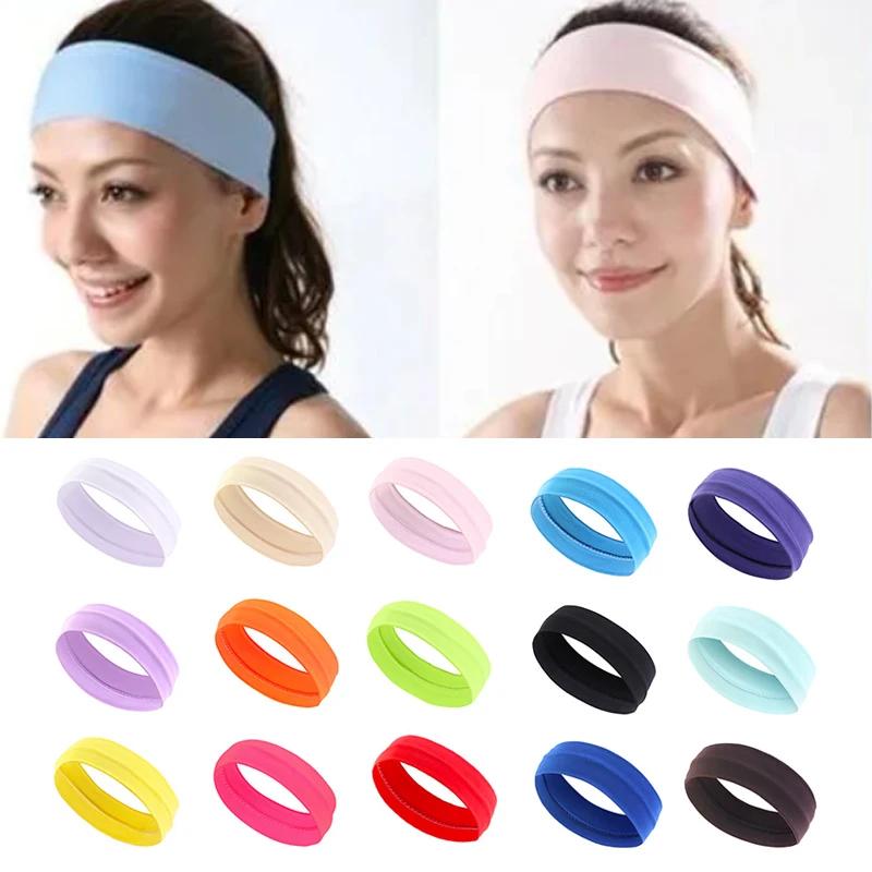 Milk Elastic Silk Headband Sports Yoga Hair Care with Summer Fitness Running Yoga Headscarf  Hair Accessories for Girls