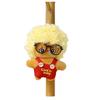 Plush Hairy Doll Keychain With Soft Polyester For Kids And Teens