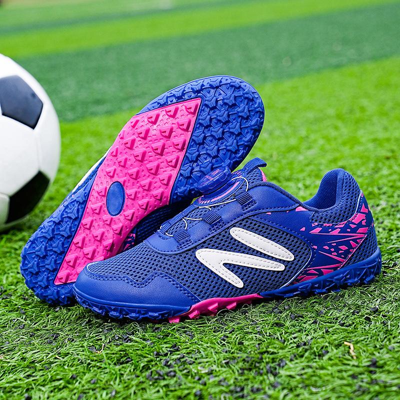 Children's Football Shoes Summer Mesh Breathable Boys' Elementary School Football Shoes Boys and Girls Non-slip Training Shoes