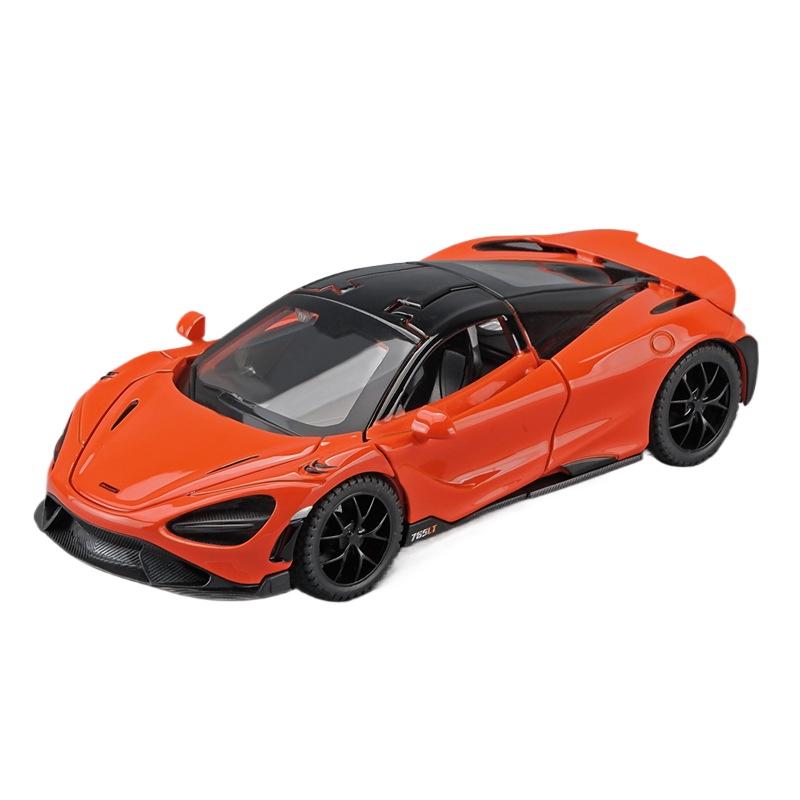 1/32 Mclaren 765LT Supercar Series Metal Alloy Diecast Model Car Library Bookcase Decoration Gifts for Friend Collection Hobby