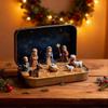 Festival Nativity Sets, Mini Nativity Scene Resin Figurines, Xmas Holy Family