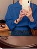 Korean-Style Women's Polo Collar Sweater - Summer Soft Knitwear