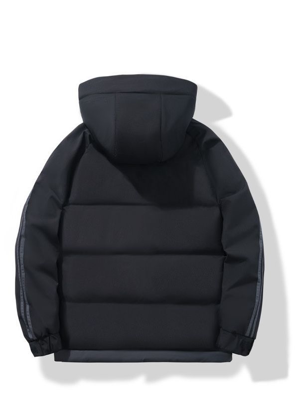 Winter Men's Large Size Cotton-padded Casual Cotton-padded Clothes Men's Thickened Bread Clothes Hooded Cotton-padded Jacket Men's