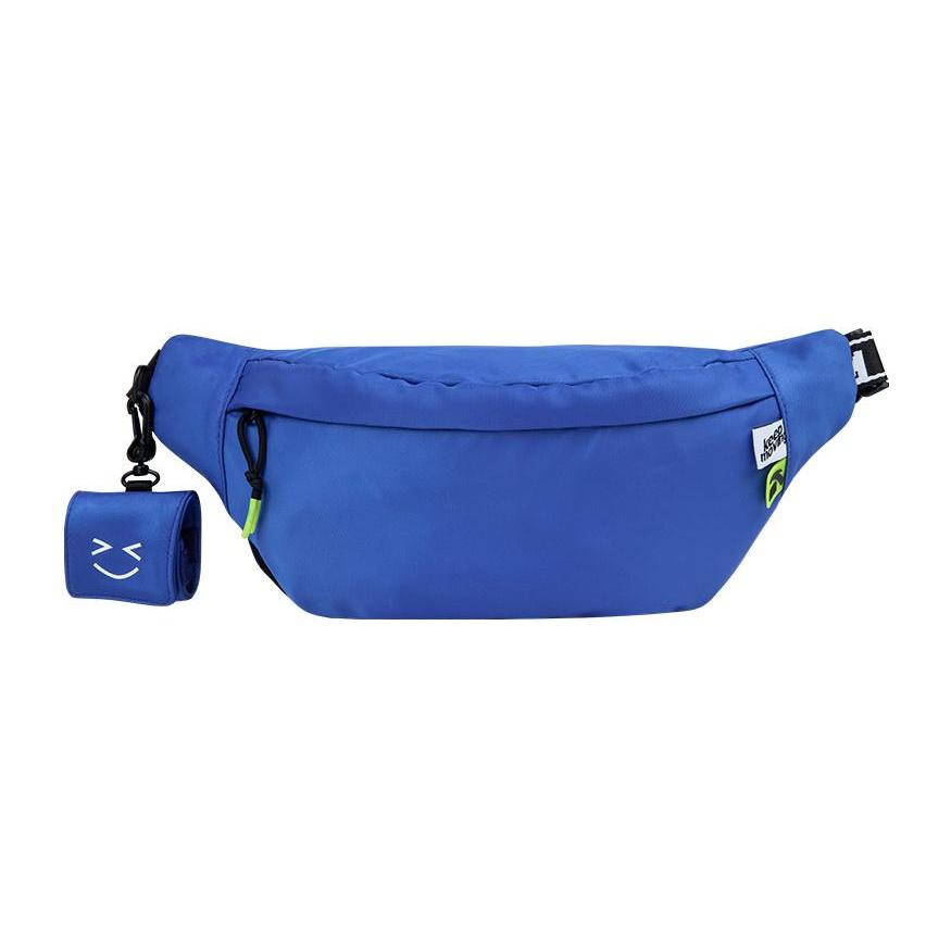 New Anta Mr.friendly Biscuit Man Collaboration Fabric Fanny Pack Regular Unisex Iron Blue 192228133-2