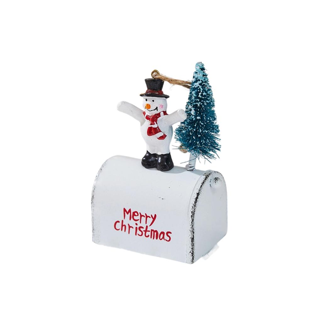 Durable Iron Santa Claus Reindeer Window Hanging Ornament For Christmas Home Store Decoration Display