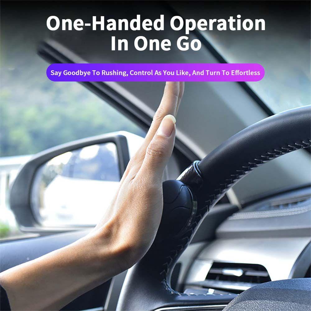 Ball Shaped Metal Bearing Rotation Helper Steering Wheel Booster Spinner Knob Power Handle